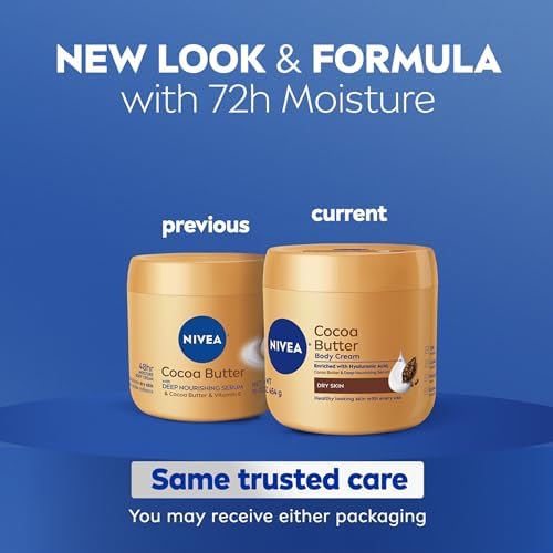 NIVEA Cocoa Butter Body Cream with Deep Nourishing Serum, Cocoa Butter Cream for Dry Skin, 16 Ounce Jar (Pack of 12) - Image 2
