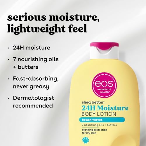 eos Shea Better 24H Moisture Body Lotion- Beach Waves, 16 fl oz - Image 4