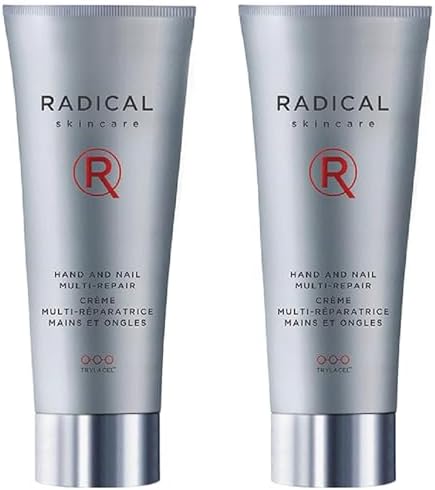 Radical Skincare Hand & Nail Multi Repair Creme - Provide Moisture & Fight Aging | Strengthens Nails & Cuticles | For All Skin Types Including Sensitive Skin | Cruelty & Paraben Free (2.5 oz, 2 Pack) by RadicalSkincare