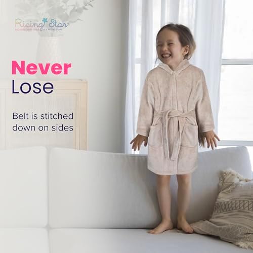 Rising Star Baby Toddler Robe Or Kids Robe for Girls and Boys - Kids & Baby Bath Robe Spa Set with Washcloth or Slippers - Image 6