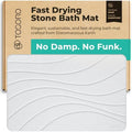 TOSORO - Stone Bath Mat Diatomaceous Earth Shower Mat Non-Slip Super Absorbent Diatomite Stone Bath Mats for Bathroom Floor Quick Drying Natural Easy to Clean (23.5 x 15) - Sandstone by Tosoro