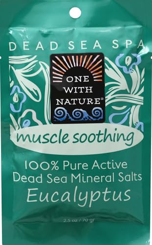 One With Nature Bath Salt Green Eucalyptus, 2.5 Ounce (Pack of 3)