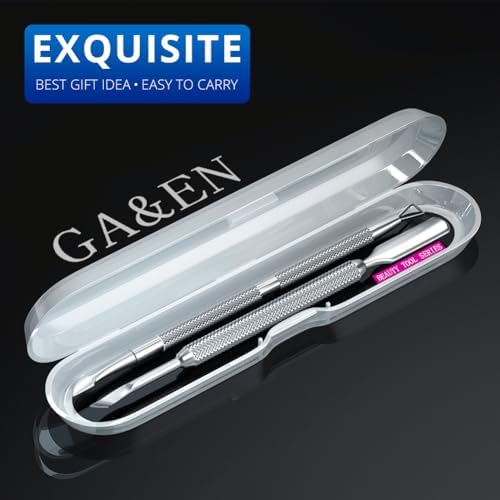 2PCS Metal Silver Cuticle Pusher Tool and Scraper Nail Pusher - Image 5
