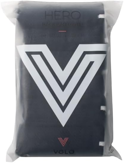 VOLO Back Bar Hair Towel, 6 Pack, Quick Dry Salon Towels for Hair Care, Hair Stylists, Spa, Home, Ultra Soft & Super Absorbent Nanoweave Hair Towel Wrap for Women, Vinyl Black, Small, 28" x 16"