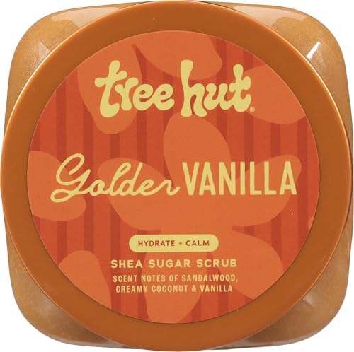 Tree Hut Golden Vanilla Body Scrub, Exfoliating Sugar Scrub, Vegan, 18 Ounce (Pack of 12) - Image 2