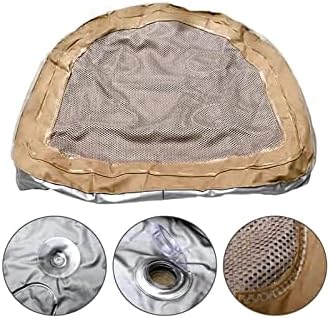 Inflatable Hot Tub Seat Booster with Suction Cups & Mesh Cover, Dual Use Inflatable Hot Tub Cushion Seat, Non Slip Blow Up Pillow Hot Tub Chairs Accessories for Adults Elderly Spa Bathtub - Image 6