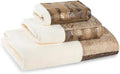 Zahari Home Zambia Animal Print Bath Towel Set - 3 Piece Bath, Hand and Wash Towels. Luxury Contemporary Bath Ensemble by ZahariHome