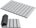 AWW Foldable Stone Bath Mat, Diatomaceous, 23.6"x15.5", Light Grey by AWW