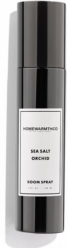 Sea Salt Orchid Room Spray – 5.07 oz Scented Air Freshener Spray for Home, Office, Kitchen & Bathroom Odor Eliminator – Long-Lasting Linen Spray for Bedding, Pillows & Fabrics – Essential Oil Spray