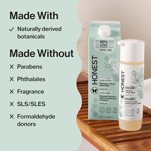 The Honest Company Shampoo & Body Wash, Hypoallergenic, Fragrance-Free - Image 4