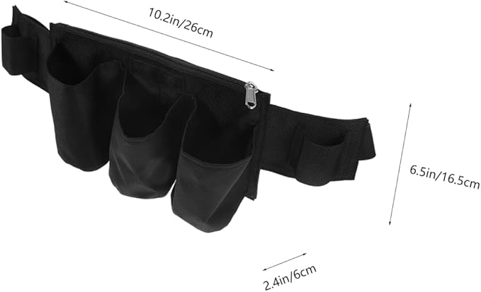 FOMIYES Essential Oil Waist Bag Portable Masseur Fanny Pack Multi-Function Massage Bottle Storage Pouch Lightweight Oxford Cloth Organizer for Spa Therapy