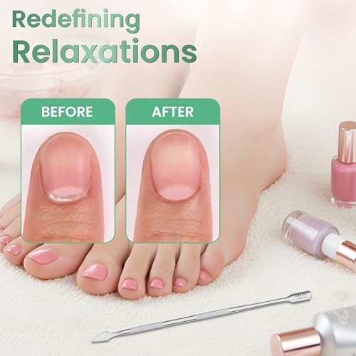 Cuticle Trimmer with Cuticle Pusher, Stainless Steel Nail Care Tool (Pusher (Pack 4)) - Image 6