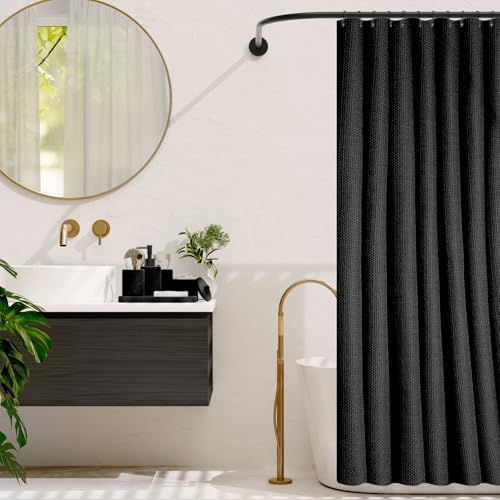 Clara Clark Bathroom Set - Black Bathroom Accessories Set, 19PC Bathroom Accessory Set, Bathroom Sets with Shower Curtain Set, Soap Dispenser & Toothbrush Holder - Image 7