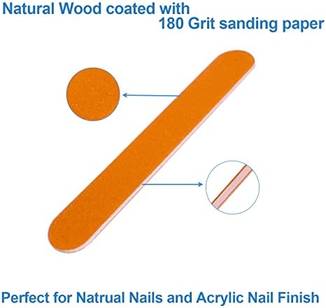 Mini Nail Files Bulk (100 Pcs), Double Sided Emery Board Nail File for Nature Nails, Manicure Tool Set Disposable Colorful Nail File for Home Salon Use Travel Size Men Women Kids Wood Board - Image 6