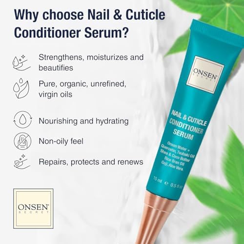ONSEN Secret Nail Reboot Duo - Treatment for Damaged Nails - Natural Nail Care & Cuticle Repair - Visible Results For Perfect Nails, Cuticle Conditioner Cream 15ml & Nail Reboot Oil 10ml - Image 2