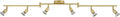 Globe Electric 57505 Payton 6-Light Foldable Track Lighting, Painted Brass