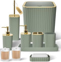 XLHOMO Bathroom Accessories Set - Gorgeous Sage Green Bathroom Set by BetterbathroomwithXLHOME