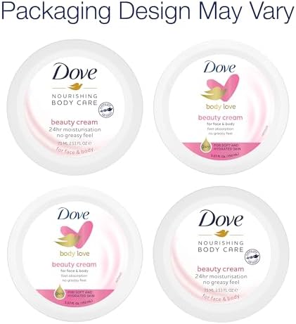 Dove Body Love Beauty Cream, Lightweight, Fast-Absorbing Face and Body Cream for Normal to Dry Skin, 24-Hour Moisture, Luxuriously Scented Face Cream, Hand & Body Lotion, 5.07 Fl Oz (Pack of 3) - Image 3