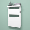 Towel Warmer with Timer for Bathroom, Towel Warmer Rack with Top Shelf, Heated Towel Rack Wall Mounted, Electric Towel Warmer, Towel Heater, Bath Towel Dryer, Hardwired or Plug-in - 28x18 inch