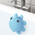 Bathtub Overflow Drain Cover - Silicone Bathroom Overflow Cover for Bath Tub, Bathroom Spa Accessories, Adds Inches of Water for Deeper Bath，Baby Blue by Abalter