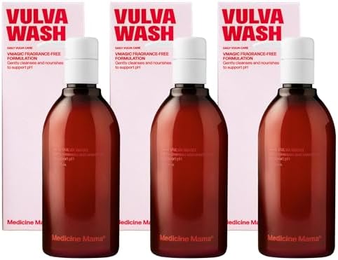 Medicine Mama's Apothecary VMAGIC Gentle Feminine Wash pH Balanced to Cleanse and Rejuvenate Intimate Skin with Chamomile, Collagen, Vitamin E and Sage – Hormone Free – 3 Pack, 8 oz Each by SWEETBEENATURALS