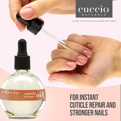Cuccio Naturale Sweet Almond Revitalizing Cuticle Oil, Lightweight Fast-Absorbing Hydrating Nail & Cuticle Conditioner, Cold-Pressed Oils + Vitamin E, 2.30 Fl Oz - Image 3