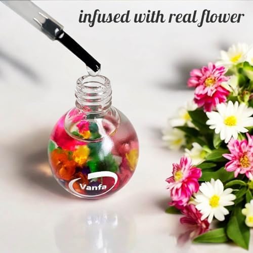 Vanfa Cuticle Oil infused with real flower (Grape Pack of 3) - Image 6