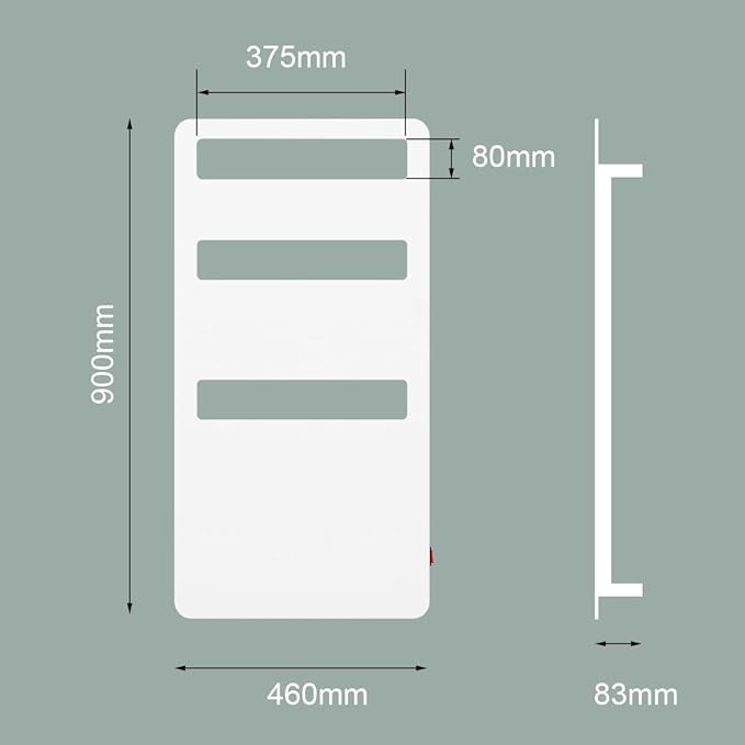 Heated Towel Rack for Bathroom, Towel Warmer Wall Mounted, Electric Towel Warmers for Bathroom, Bath Towel Heater, Towel Drying Rack- 35.4 x18 inch