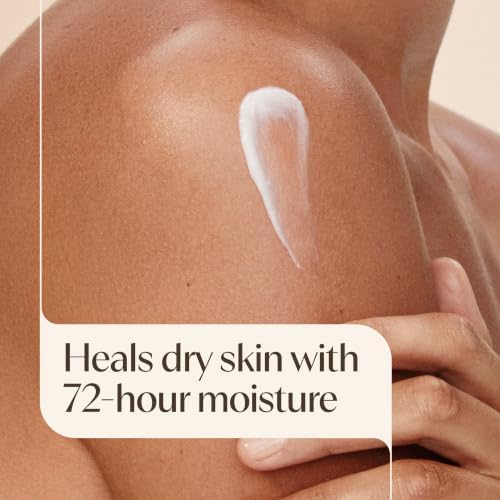 Aveeno Skin Relief Moisturizing Body Lotion Heals Very Dry, Sensitive Skin, Fast-Absorbing Lotion with Soothing Triple Oat & Shea Butter Formula, Fragrance Free Lotion, Non-Comedogenic, 33 Fl Oz - Image 3
