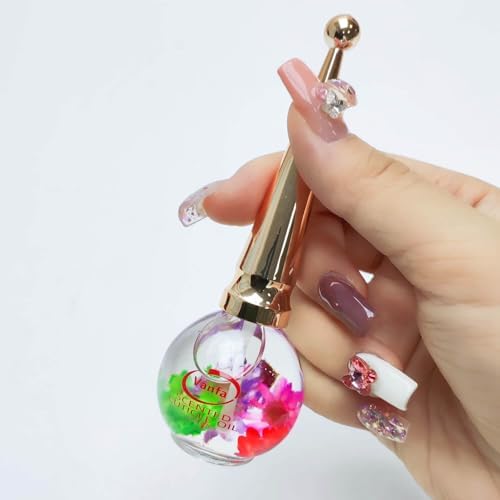 Vanfa Scented Cuticle Oil Infused With Real Flower 0.42 Fl oz (Scent: Peach, Pack of 3) - Image 2