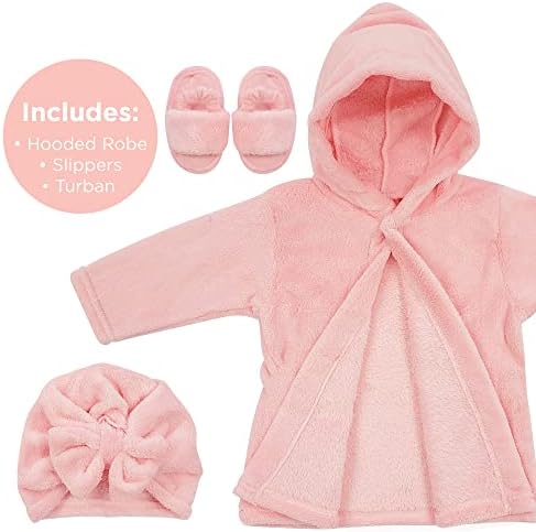 Rising Star Baby Toddler Robe Or Kids Robe for Girls and Boys - Kids & Baby Bath Robe Spa Set with Washcloth or Slippers - Image 5