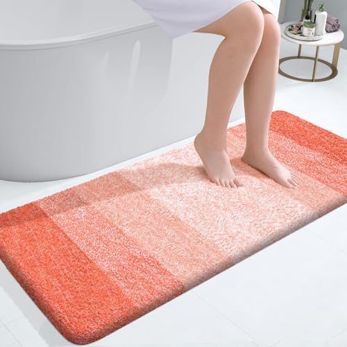 OLANLY Bathroom Runner Rug 47x20, Extra Soft Absorbent Microfiber Bath Rugs by OLANLY