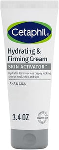 Cetaphil Skin Activator Firming Face & Neck Cream, AHA + CICA, 3.4 Ounce (Pack of 12) by Cetaphil