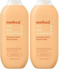 Method Body Wash, Energy Boost, Paraben and Phthalate Free, 18 oz (Pack of 2) by method