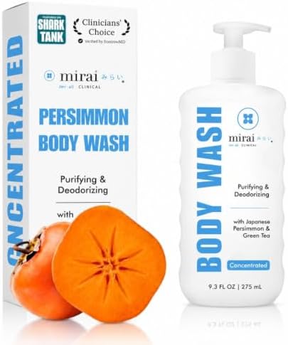 Mirai Clinical Persimmon Body Wash for Old People Smell, Nonenal® Solution by MiraiClinical