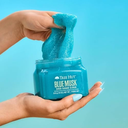 Tree Hut Blue Musk Body Scrub, Exfoliating Sugar Scrub, Vegan,18 Ounce (Pack of 12) - Image 4