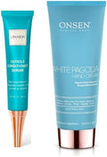 Onsen Secret Cuticle Conditioner Cream 30ml & Japanese Anti-Aging Firming Hand Lotion 135ml Bundle. Cuticle Oil Nail Care Serum Sooth, Repair & Strengthen Cuticles & Nails + Anti Aging Hand Cream by OnsenSecret