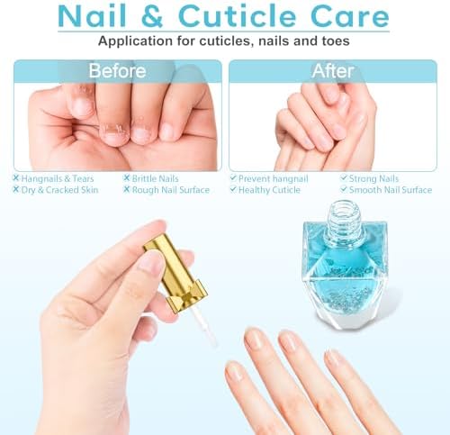 Cuticle Oil, Cuticle Nail Oil Infused with Real Flowers, Jasmine 12ml - Image 5