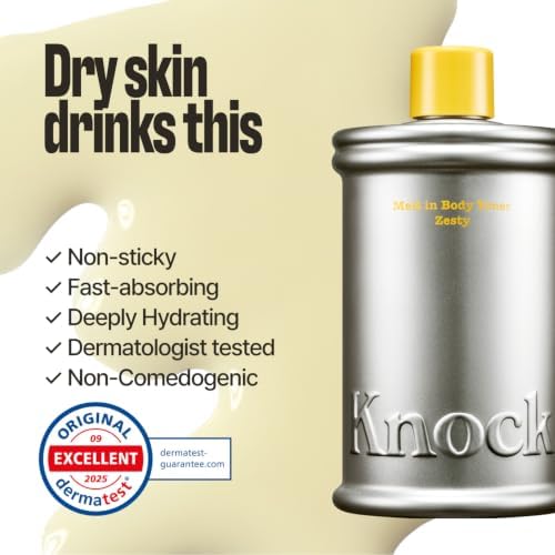 Knock Melt-In Body Toner Zesty, Milky Body Moisturizer with Ceramide - Image 3