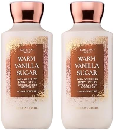 Bath & Body Works Warm Vanilla Sugar Body Lotion, 8 fl oz, 2 Pack by BathBodyWorks