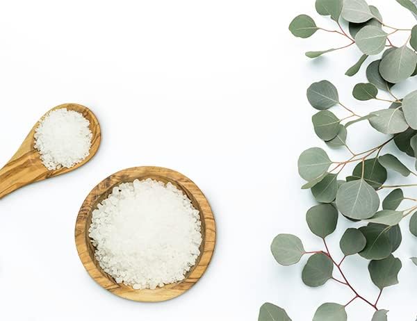 Jovvily Epsom Salt with Eucalyptus Leaf & Eucalyptus Oil, Soaking Solution, Soothing Scent (2 Pounds)