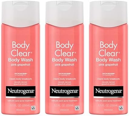 Neutrogena Body Clear Pink Grapefruit Acne Body Wash, 3 x 8.5 fl oz by Neutrogena