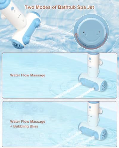 KokoSelene Bath Spa Jet for Bathtub with Dual Hydro Jets Daily Relax (Blue) - Image 6