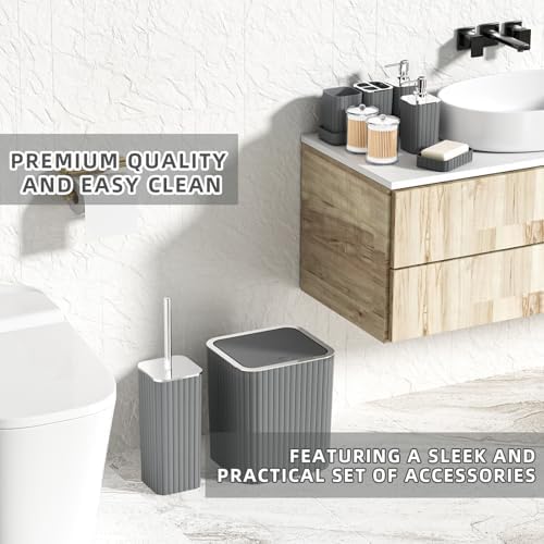 XLHOMO Bathroom Accessories Set- Bathroom Set with Shower Curtain and Rugs - Image 6