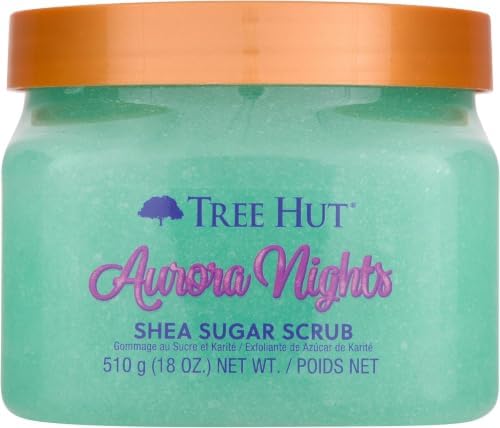 Tree Hut Shea Sugar Scrub, Aurora Nights, 18 Ounce (Pack of 12) by TreeHut