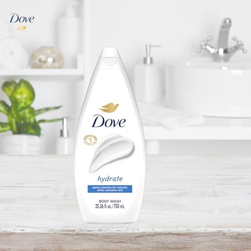Dove Moisturizing Body Wash, Hydrate, Value-Size 4-Pack, 25.36 Fl Oz Ea - Image 5
