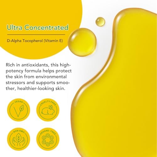 ELBBUB Premium Vitamin E Oil - Ultra Concentrated - Moisturizes, Improves Appearance of Scars & Stretch Marks, Skin Hydration - for Face, Body, Hair, and Nails - Image 2
