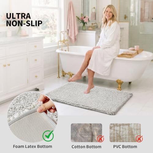 ILANGO Toilet Rugs U Shaped 22" × 24",Soft Absorbent Microfiber Bath Rugs - Image 6