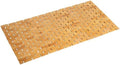 Bath Mat Bathroom Runner Long Large Rugs Floor Wood Shower Bathtub Waterproof Non Slip Accessories 16x34 Inch Easy to Clean, Natural, 1 pc by Fovlaurs