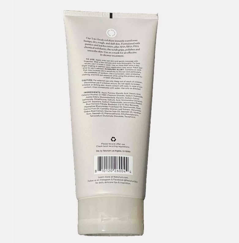 Naturium KP Body Scrub & Mask for Keratosis Pilaris, Bump Eraser Shower Scrub & Exfoliator for Skin, 8 oz (Pack of 3) - Image 7